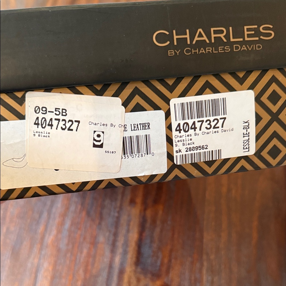 Charles David Lesslie Classic Black Leather Heels Size 9 - Picture 11 of 11
